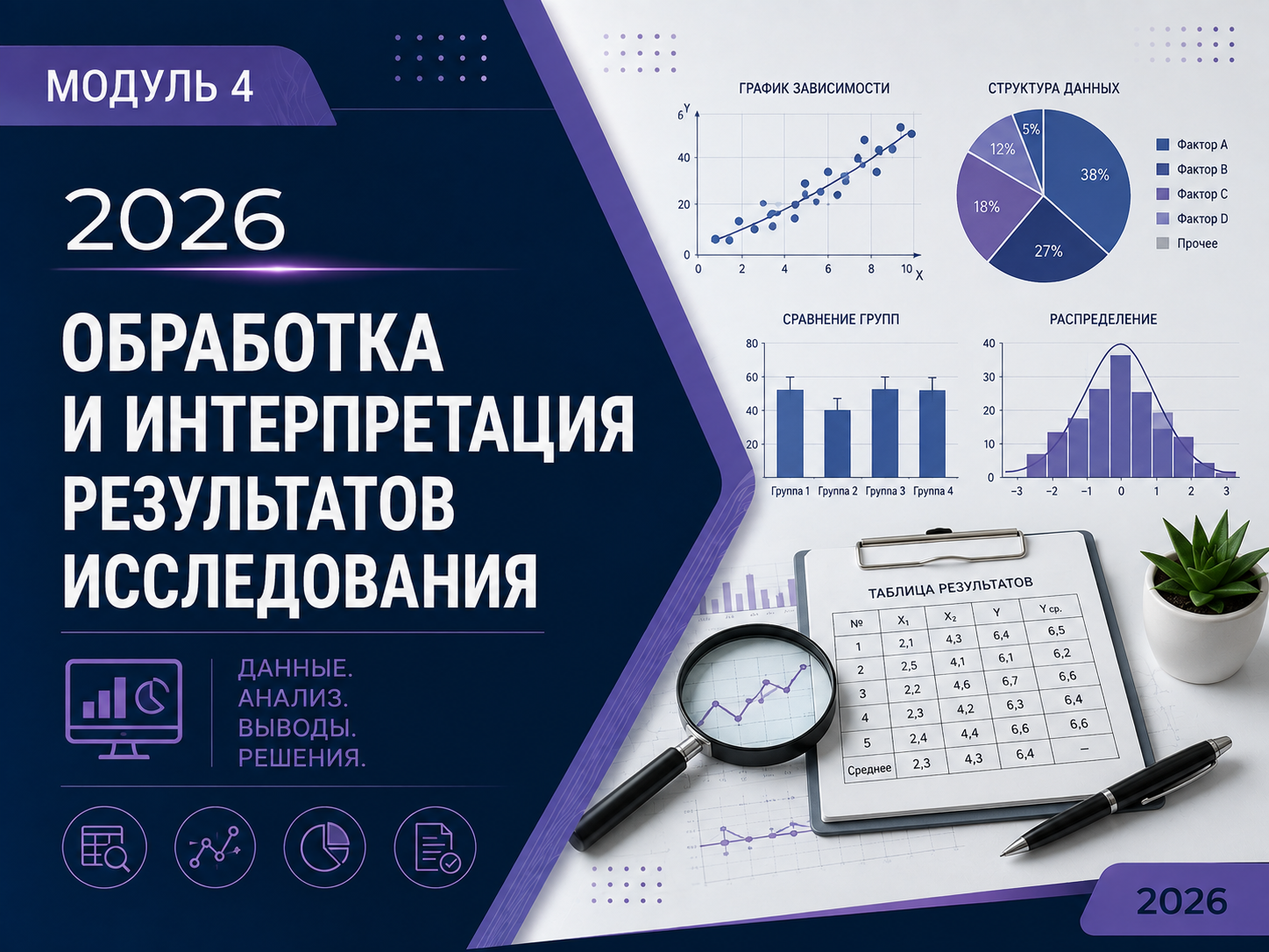 Модуль 4. 2026. Обработка и интерпретация результатов исследования