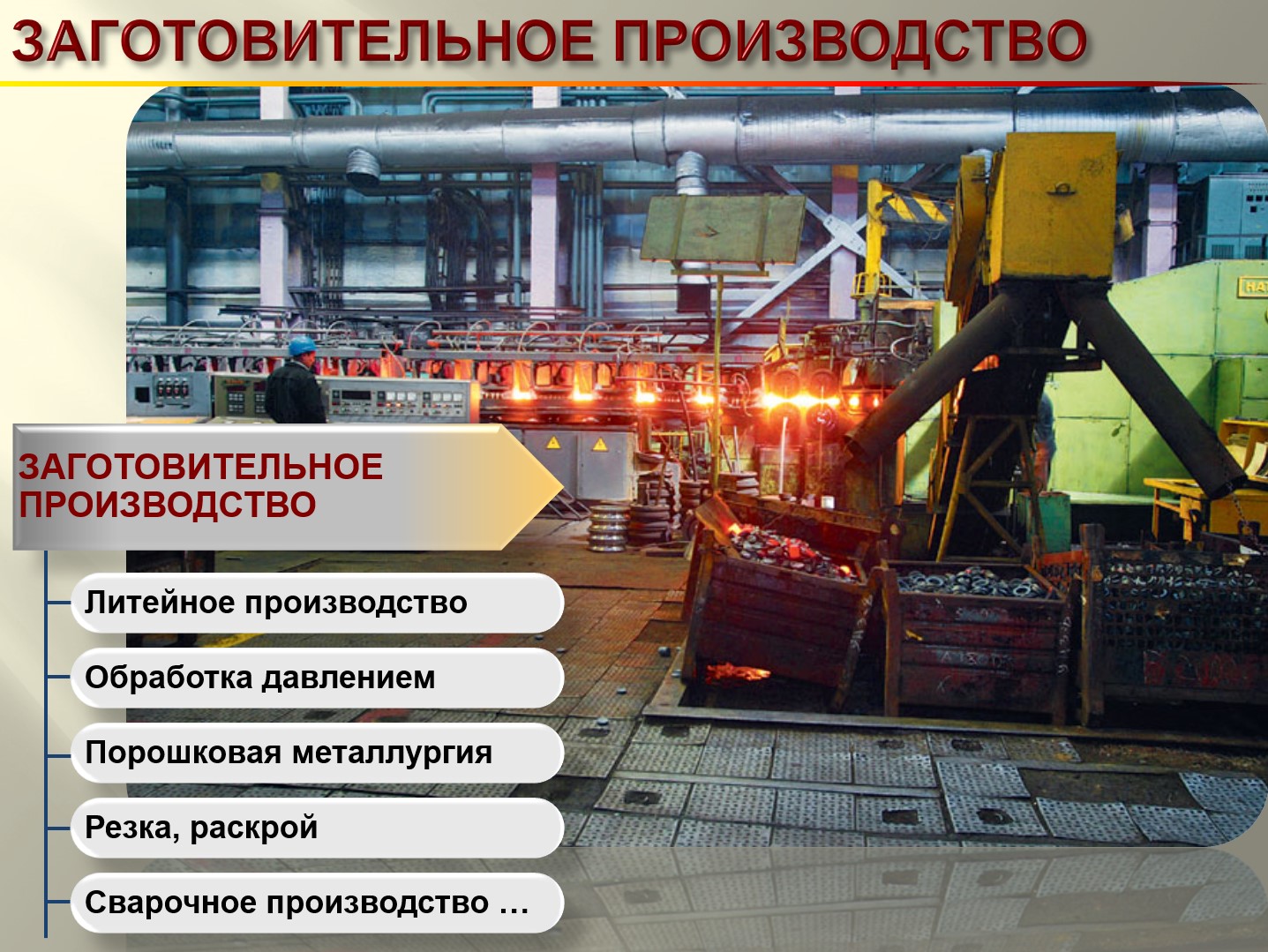 Технологии заготовительного производства